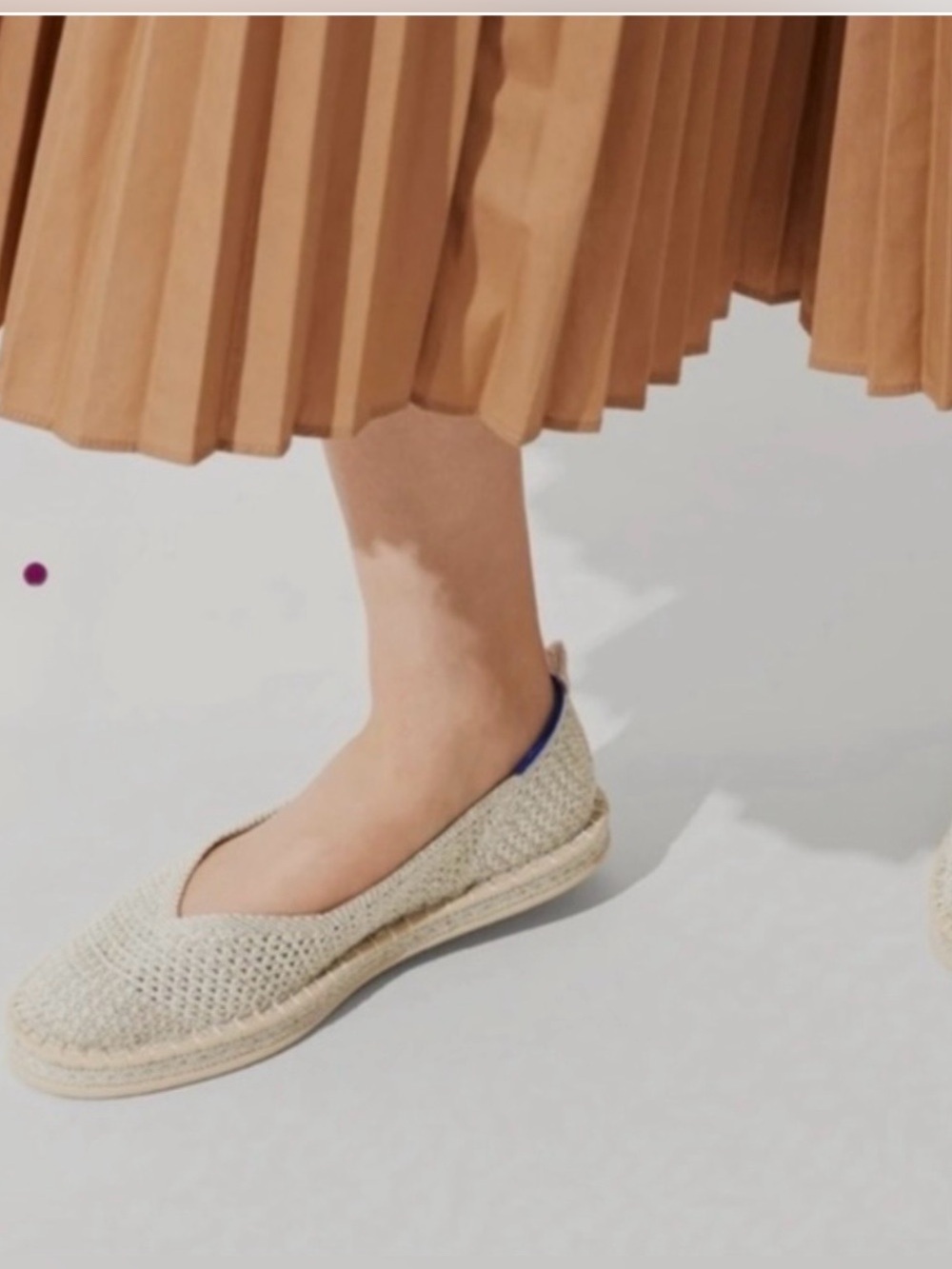 Rothy's The Espadrille flat in the Diamond Metallic knit colorway Size 11
